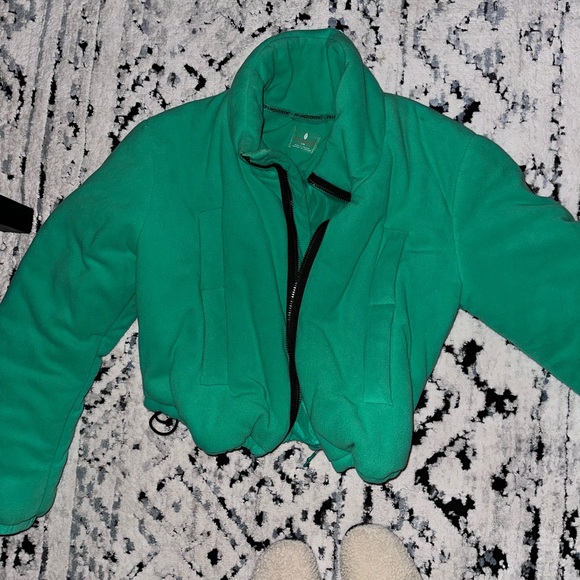 Vintage Hunter Green Free People Fleece - Picture 3 of 4